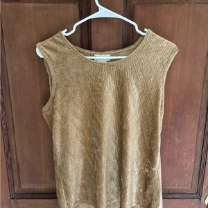 TravelSmith Textured Brown Tank Top